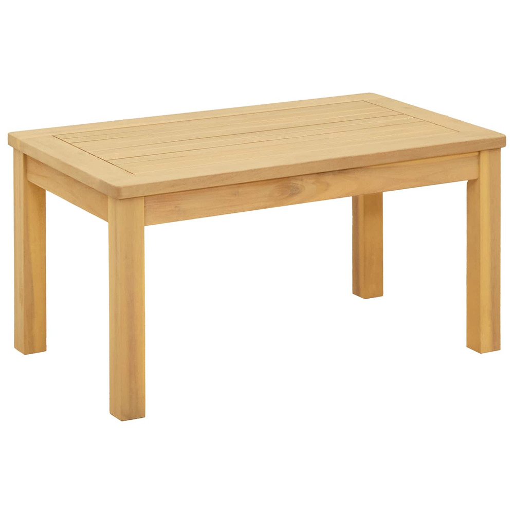 Table basse acacia clair 70 x 40 x 36 cm bois d'acacia massif
