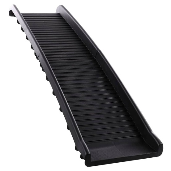 Rampe pliable pour chiens zenna 156x40x15 cm noir