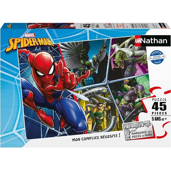 Puzzle spiderman contre les méchants 45 pcs