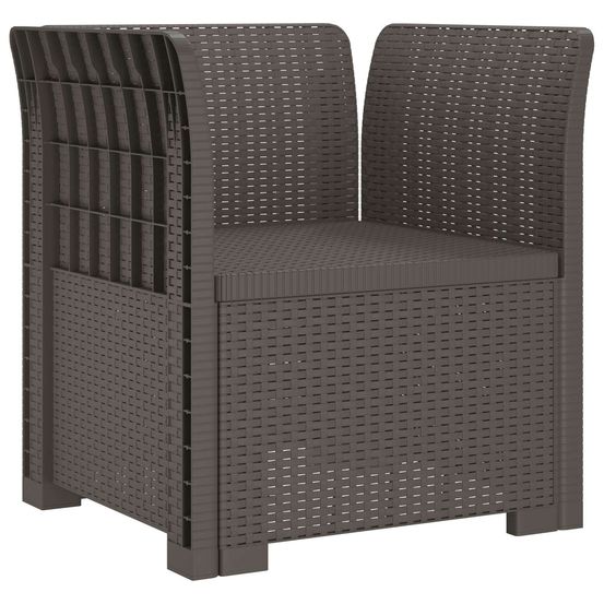 Fauteuil 1 place look rotin pp gris clair