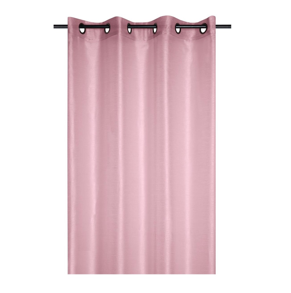 Voilage a oeillets 140 x 260 cm linwood rose