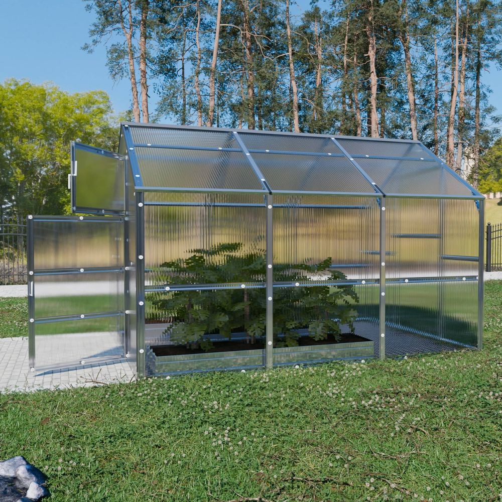 Serre en polycarbonate bernard 7,05m² (2,35x3m), 4mm