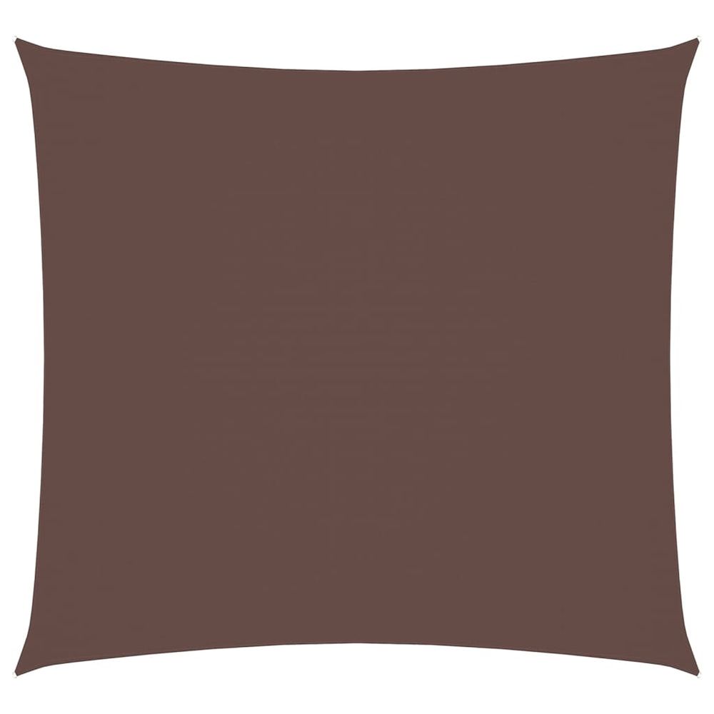 Voile de parasol tissu oxford carré 7x7 m marron