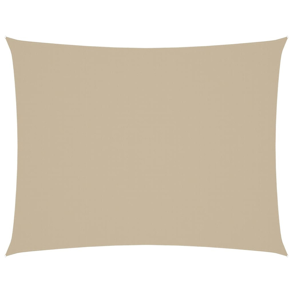 Voile de parasol tissu oxford rectangulaire 3x4,5 m beige