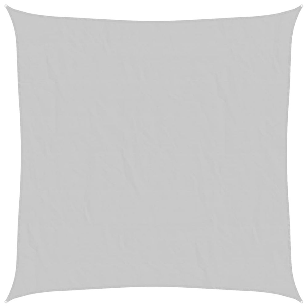Voile d'ombrage gris clair 7x7 m 100% polyester oxford