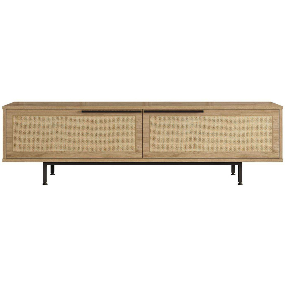 Meuble tv en aggloméré et effet cannage only