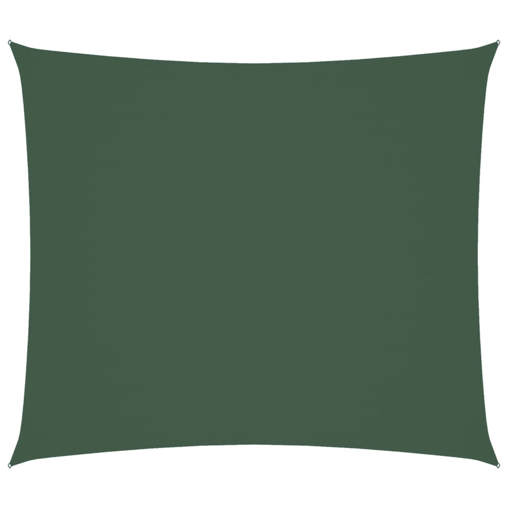 Voile de parasol tissu oxford rectangulaire 2x2,5 m vert foncé