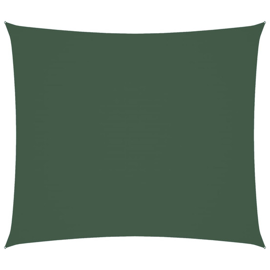 Voile de parasol tissu oxford rectangulaire 2x2,5 m vert foncé