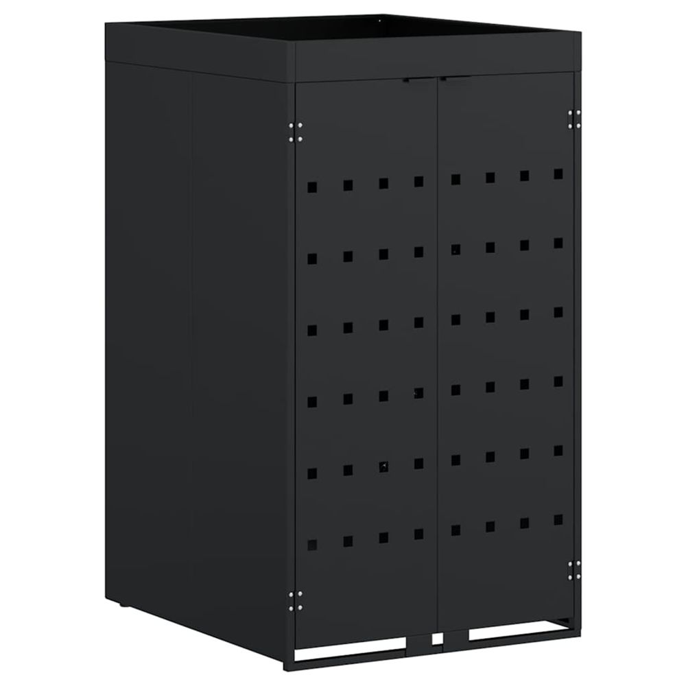 Rangement pour bac à roulettes avec toit de jardinière pour bac unique de 240l