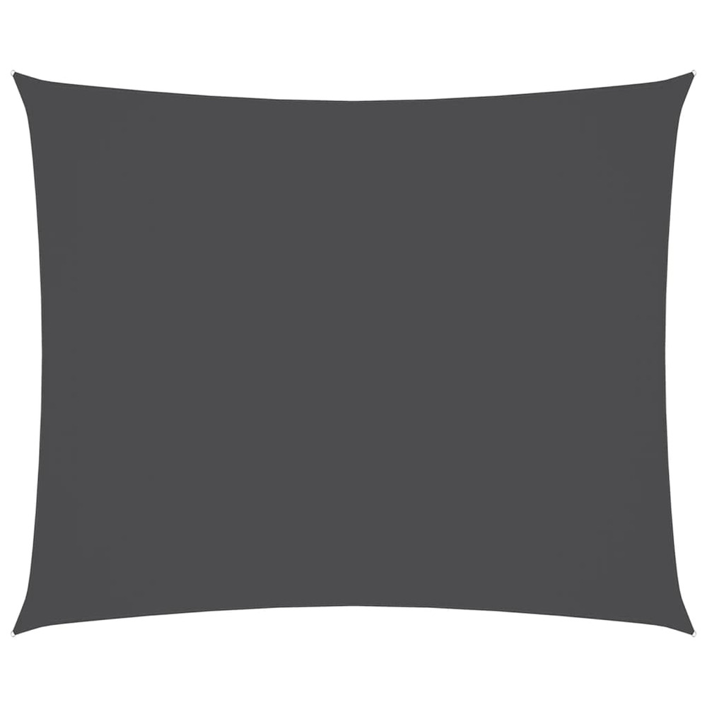 Voile de parasol tissu oxford rectangulaire 2,5x3,5m anthracite