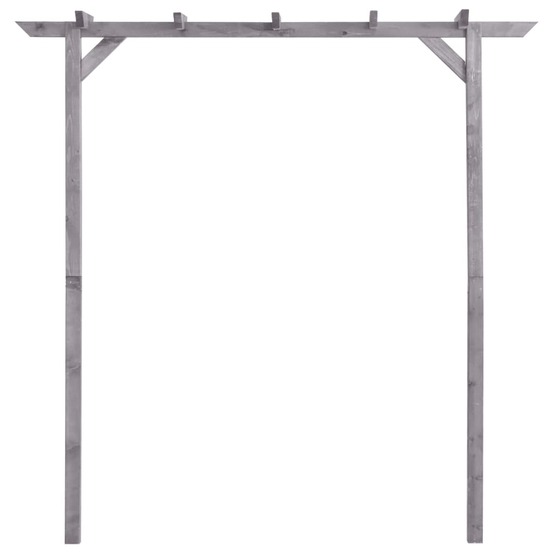 Pergola de jardin gris 200x40x205 cm bois de pin imprégné
