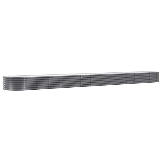 Lit surélevé de jardin acier galvanisé anthracite