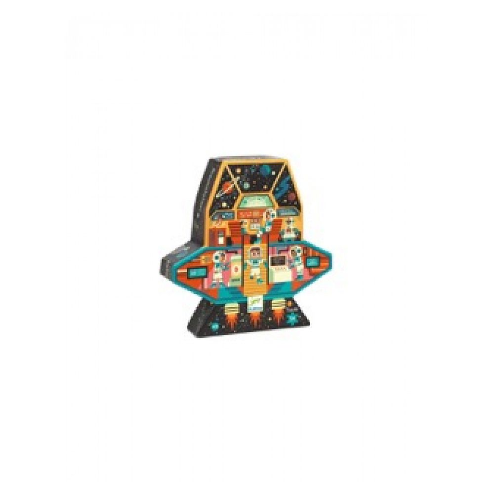 Puzzle silhouette - station spatiale - 54 pcs