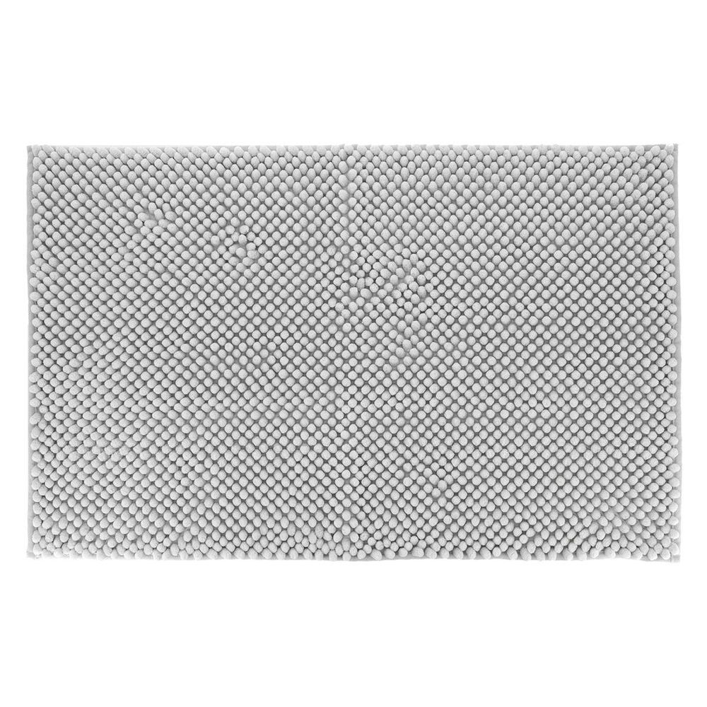 Tapis microfibre boules 50x80 cm - gris clair