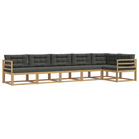 Ensemble de canapés d'extérieur 4 pcs blanc et anthracite