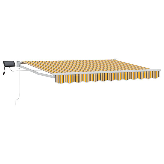 Store rétractable manuel avec leds 3,5 x 2,5 m