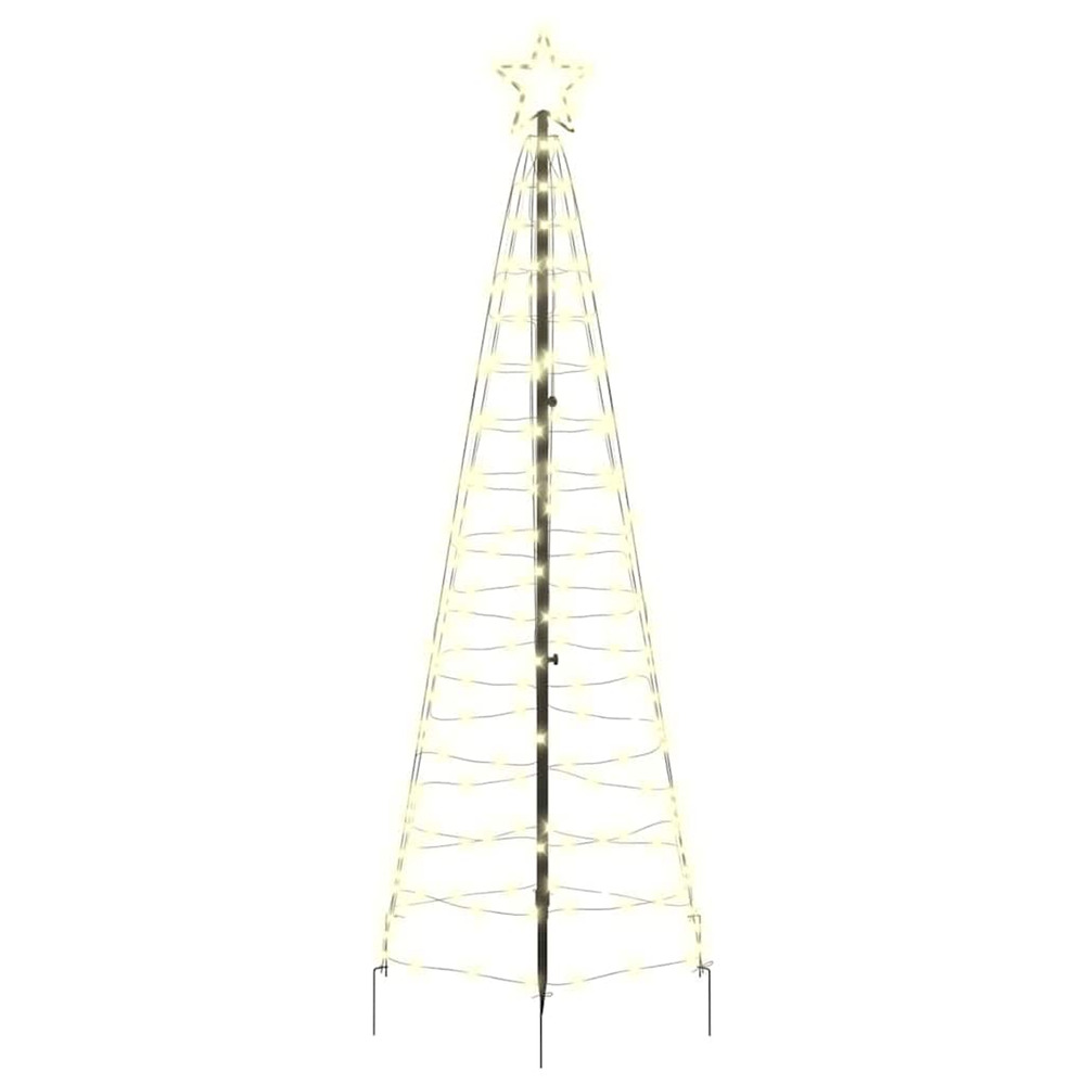 Arbre de noël led avec piquets au sol doré 250 cm fer