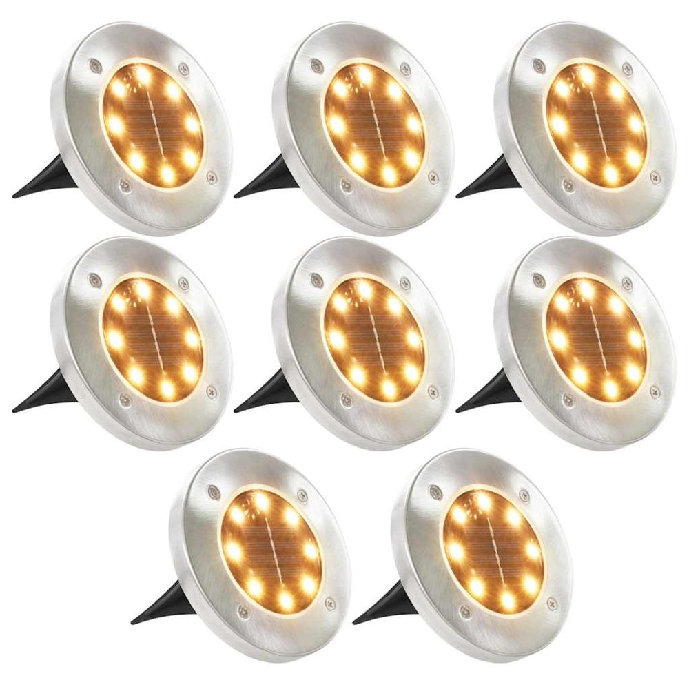 LAMPE SOLAIRE DE SOL 8 PCS LUM-(865455)