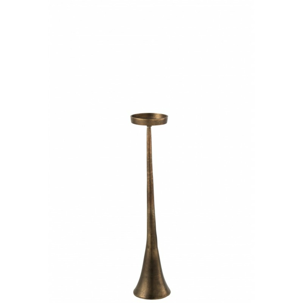 Chandelier en métal bronze 13x13x62cm