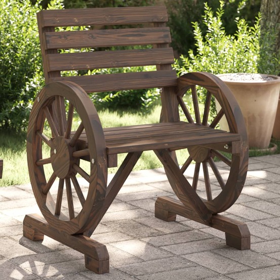 Chaises de jardin lot de 4 bois de sapin massif