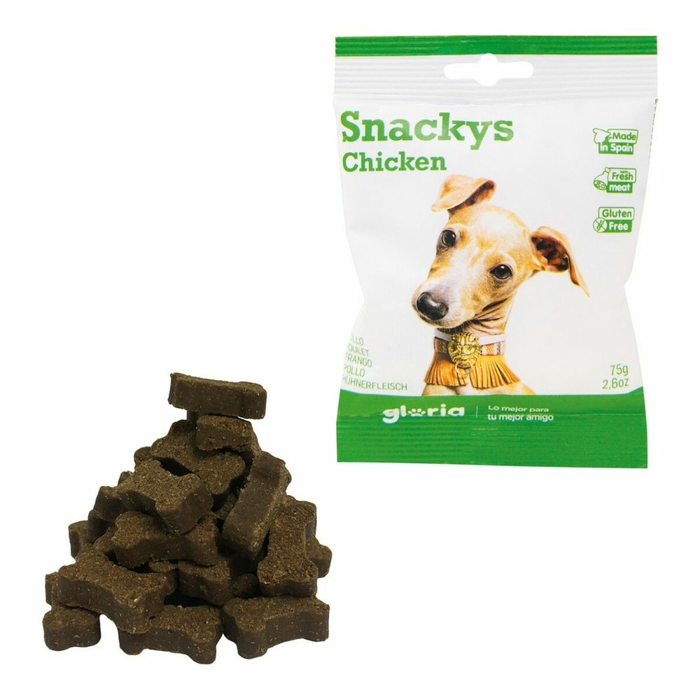 Snack pour chiens gloria snackys poulet (30 x 75 g)