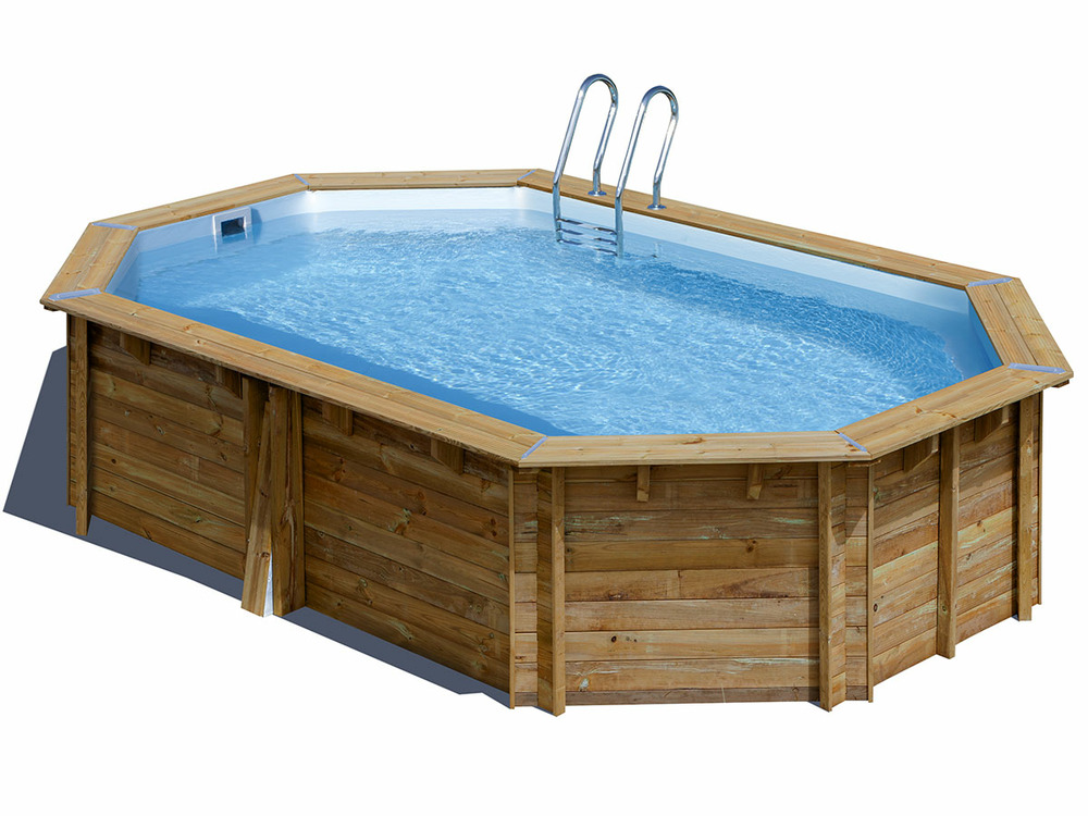 Piscine bois canelle 2 5,35 x 3,35 x 1,17 m