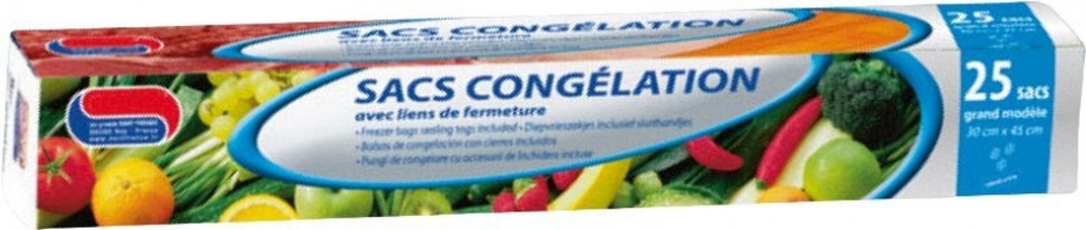 Sac congelation pm 18x25cm