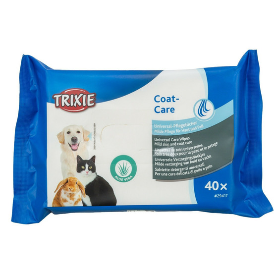 Lingettes de soin universelles paquet de 40 pièces pour chat, chien et peti