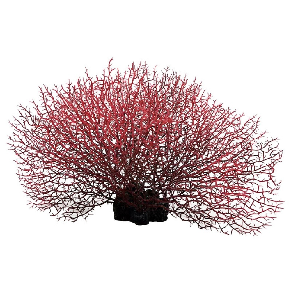 Décoration en corail en silicone pour aquarium, arbre de corail rose