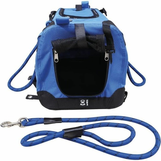 Sac de transport remix 2 en 1 bleu - 41 x 28 x 28 cm - pliable - léger - ceinture baudrier