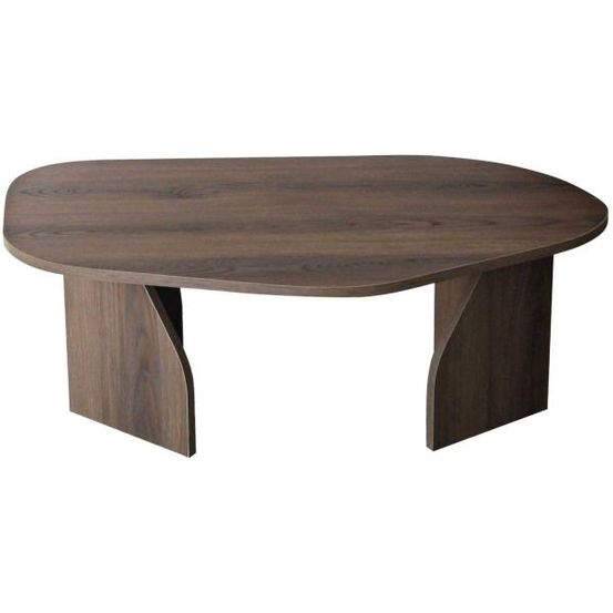 Table basse en aggloméré rock noyer