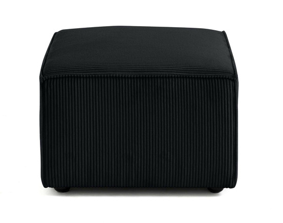 Arty - pouf d'appoint - en velours côtelé