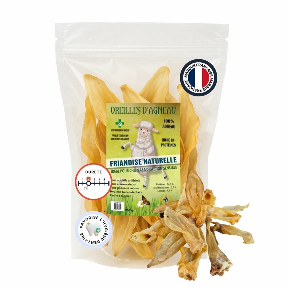 Oreille d'agneau 250gr - france croquettes