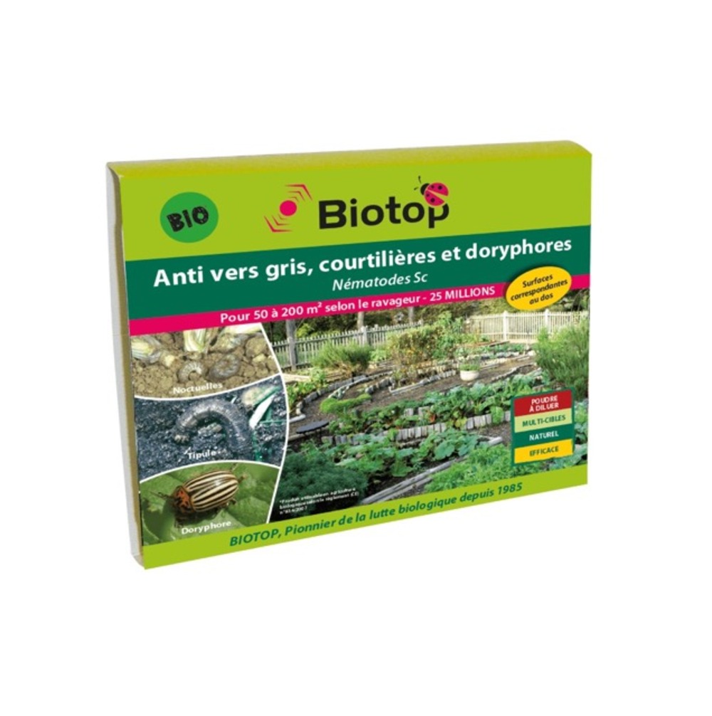Nématodes sc anti vers gris et doryphores 25m - 50m²