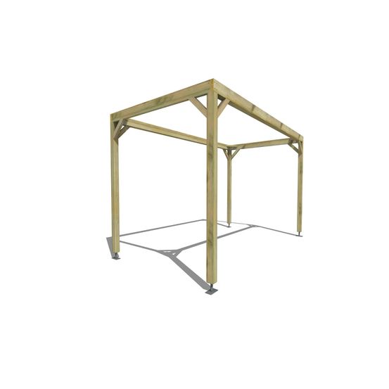 Pergola bois • 4m x 2m • indépendante • cadre simple • livraison comprise