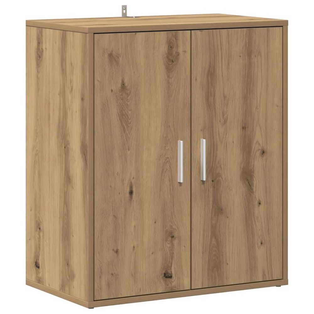 Cabinet à chaussures 60 x 35 x 70 cm chêne artisanal 5 étagères