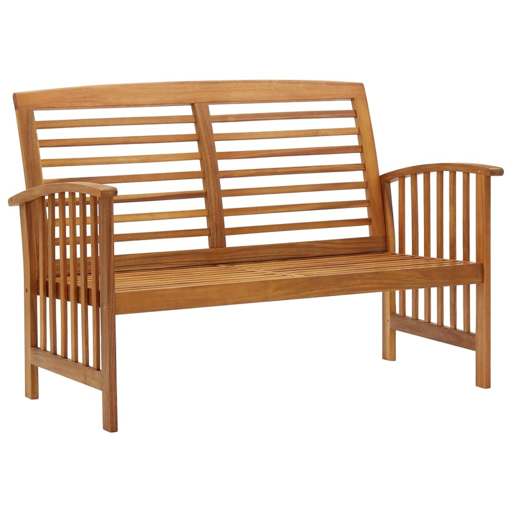 Banc de jardin meuble de patio d'extérieur terrasse 119 x 67 x 83 cm bois d'acacia solide