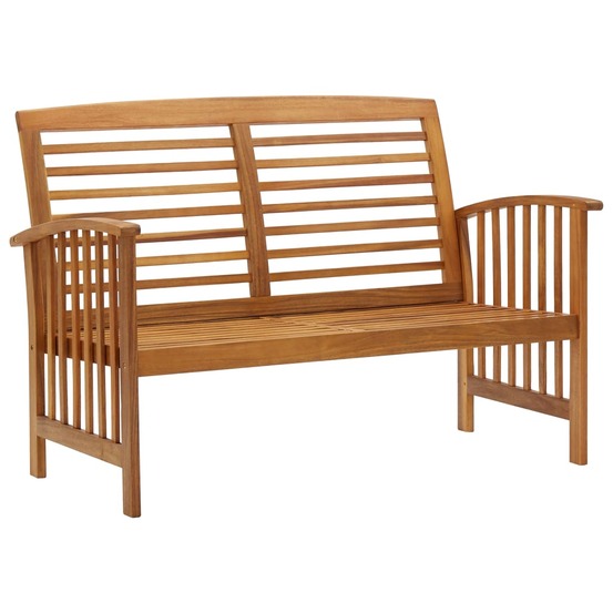 Banc de jardin meuble de patio d'extérieur terrasse 119 x 67 x 83 cm bois d'acacia solide