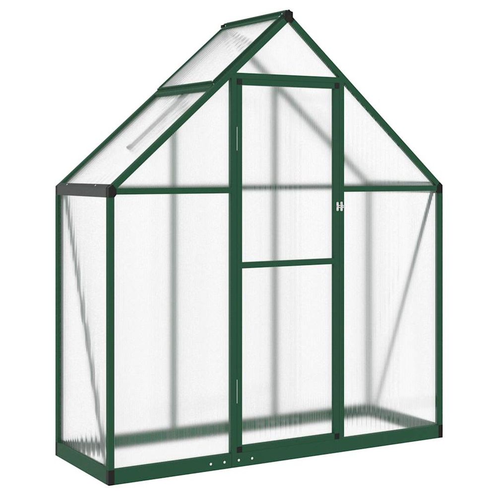 Serre avec cadre de base vert 169x58x195 cm aluminium