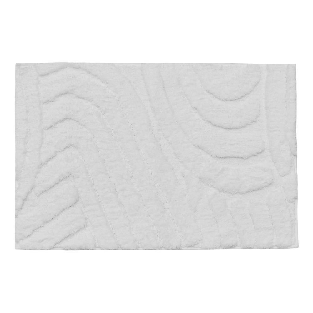 5five - tapis de bain cloudy 75x50cm blanc