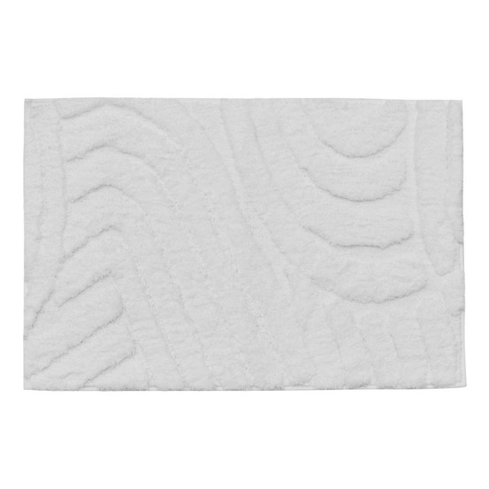 5five - tapis de bain cloudy 75x50cm blanc