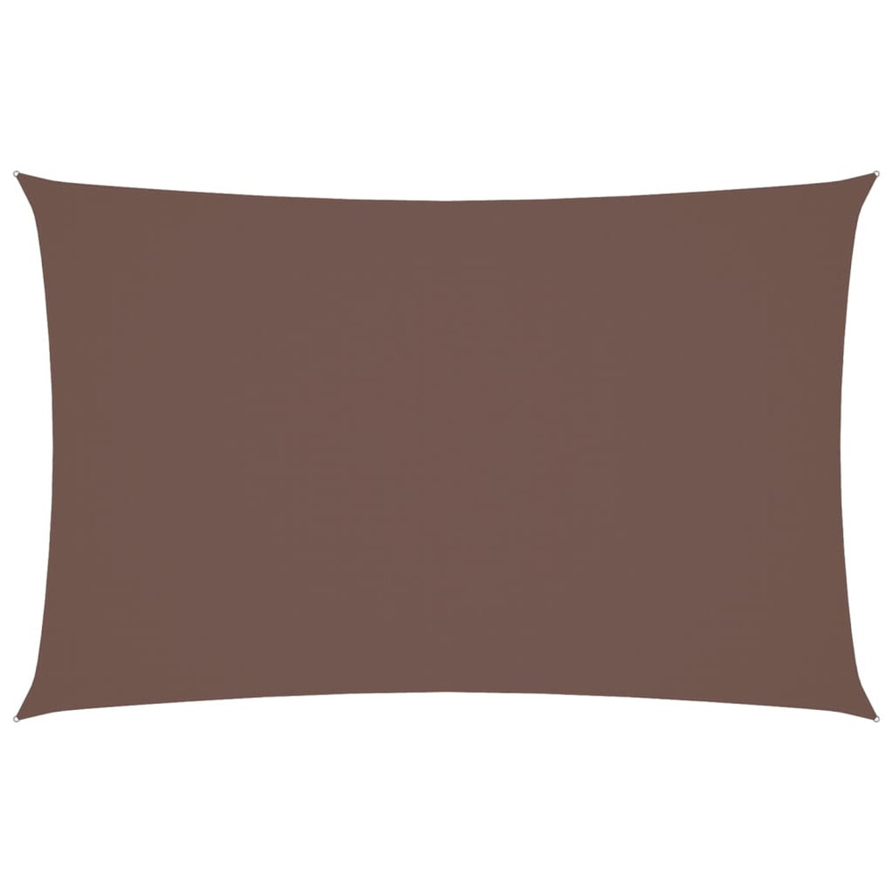 Voile de parasol tissu oxford rectangulaire 4x7 m marron