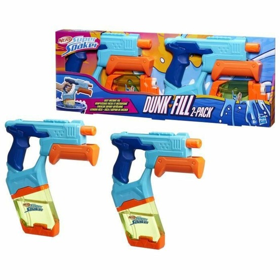 2 pistolets à eau, réservoirs à remplissage facile super soaker