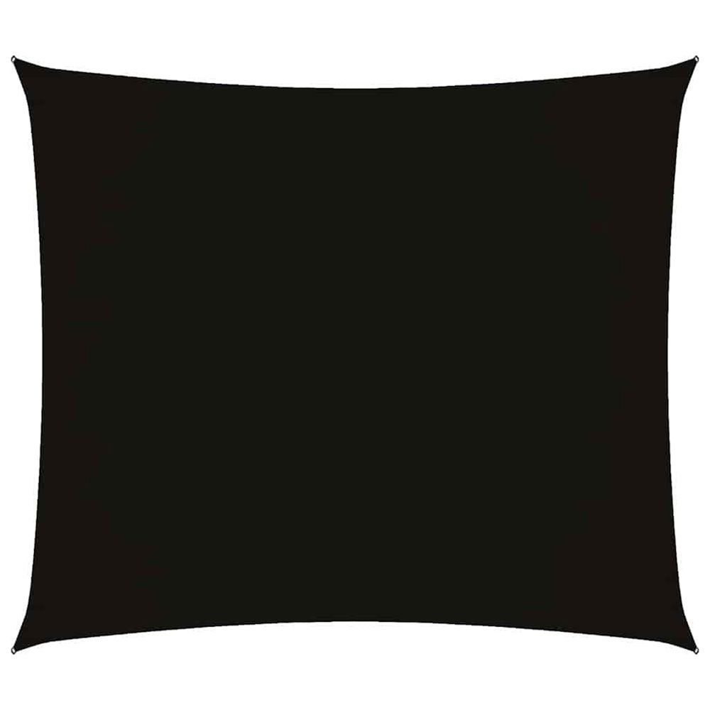 Voile de parasol tissu oxford rectangulaire 2x2,5 m noir