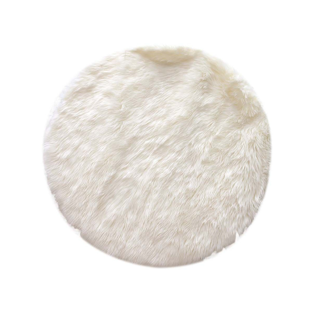 Tapis rond imitation fourrure 115 cm