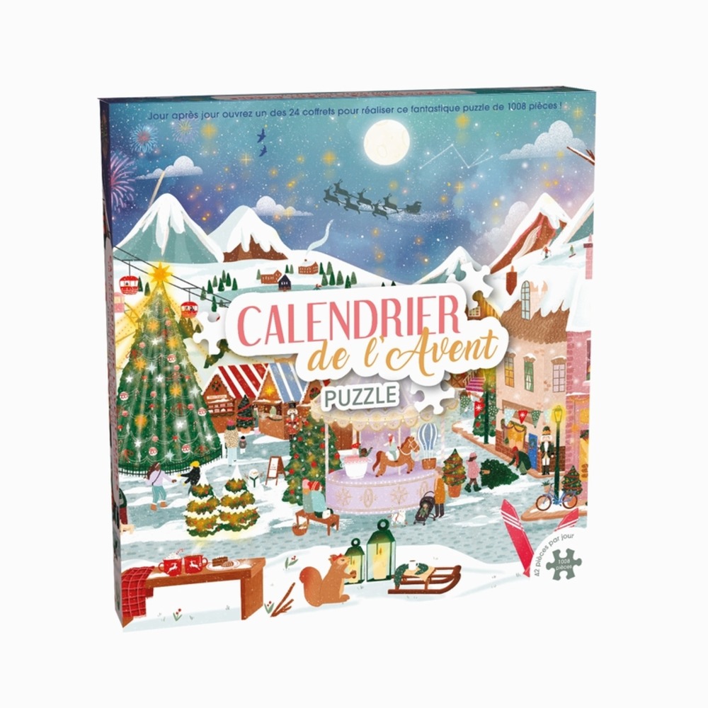 Calendrier de l'avent village de noël