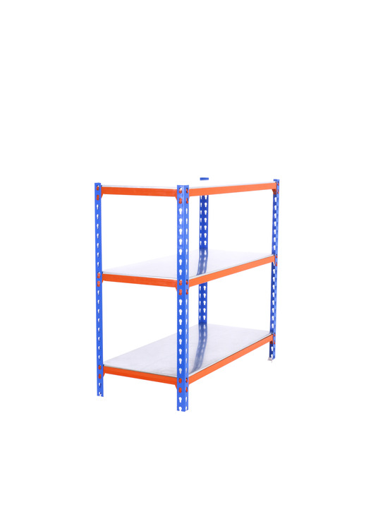 Etagère légère sans vis simonclick superplus 3/300 900 bleu/orange/gal bleu/orange/galva 900x1100x300 - simonrack