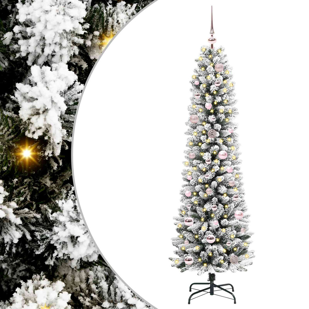 Sapin de noël artificiel blanc 150 cm pvc, métal et plastique