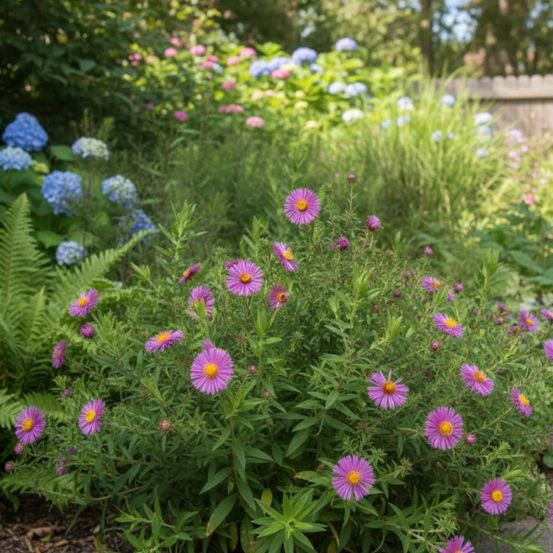 Aster grand d'automne andenken an paul gerber lot de 9 godets