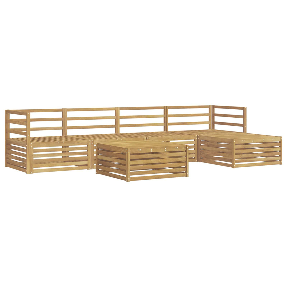 Ensemble de canapés d'extérieur 6 pcs blanc 79 x 79 x 37 cm